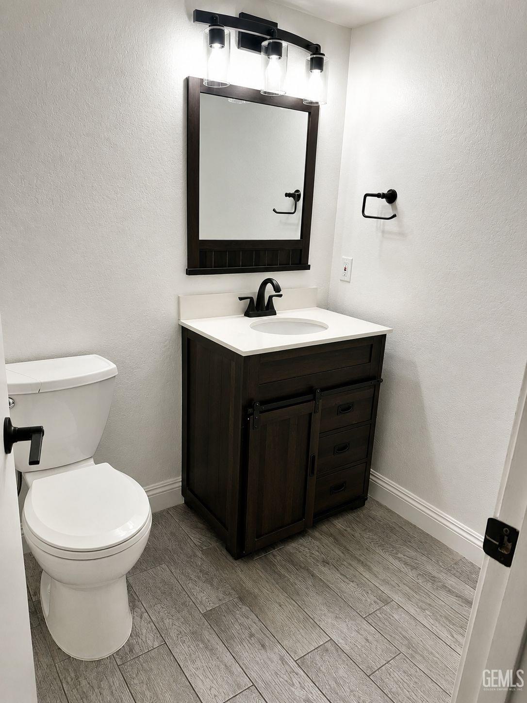 Updated half bathroom